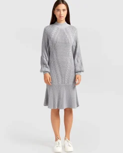Clearance Belle & Bloom Love Letter Knit Dress - Grey