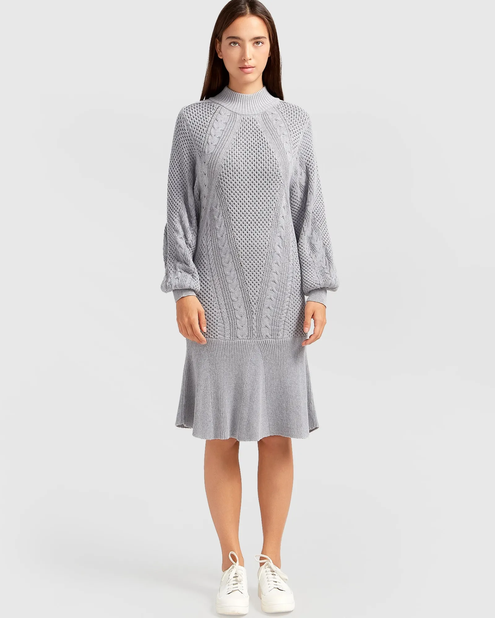 Clearance Belle & Bloom Love Letter Knit Dress - Grey