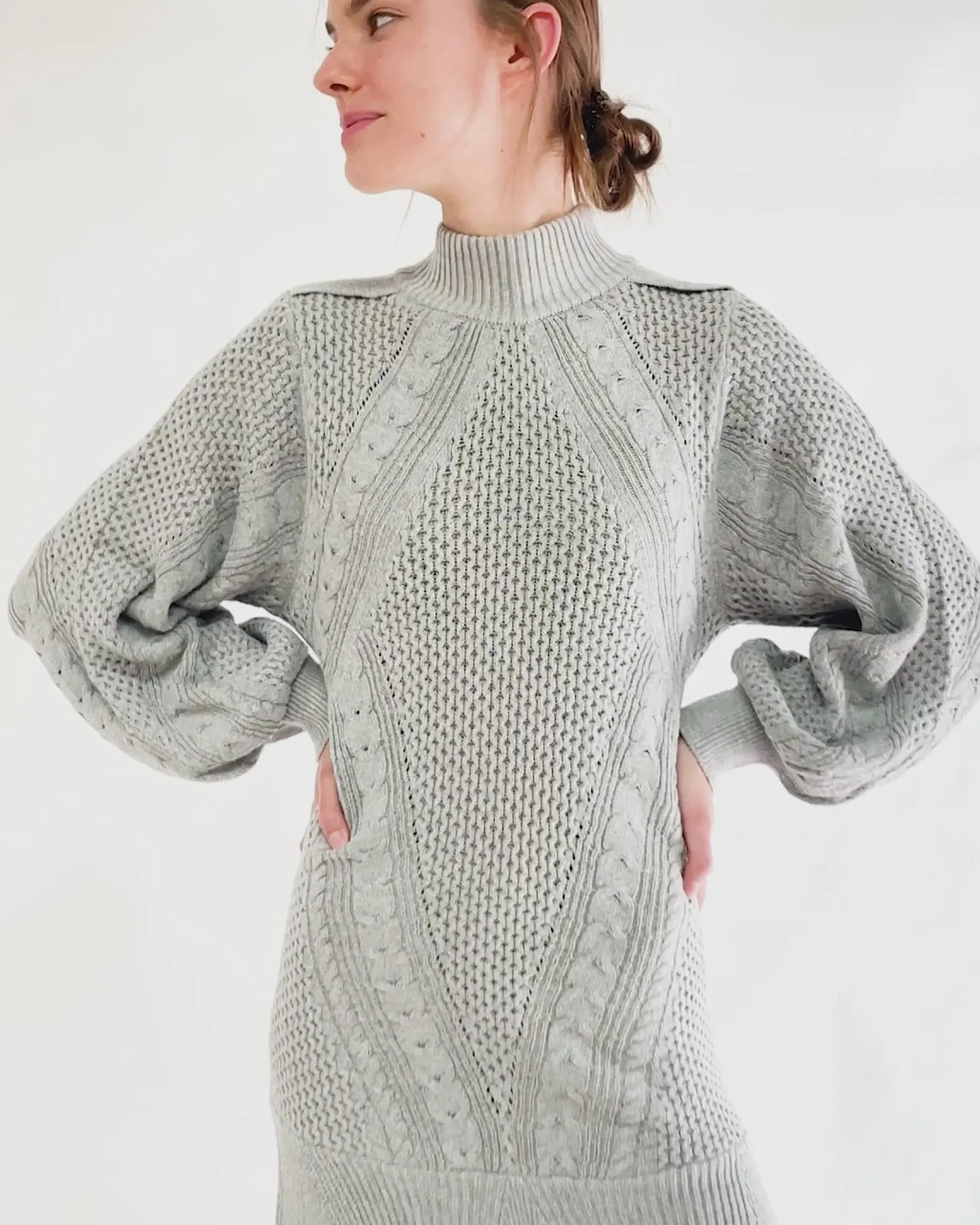 Clearance Belle & Bloom Love Letter Knit Dress - Grey