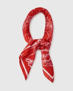 Hot Belle & Bloom Love Not War Fashion Scarf - Red