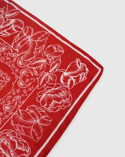 Hot Belle & Bloom Love Not War Fashion Scarf - Red