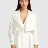 Fashion Belle & Bloom Manhattan Cropped Trench - Off-White