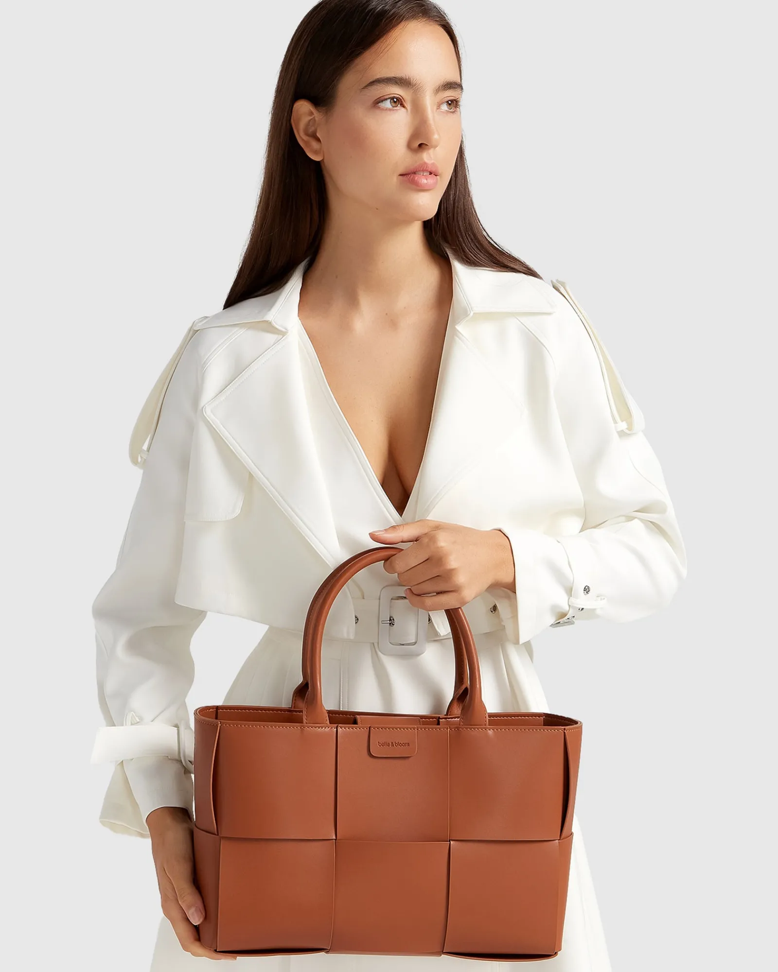 Fashion Belle & Bloom Manhattan Cropped Trench - Off-White