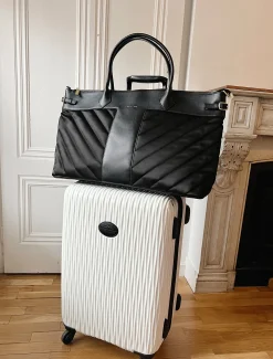 Fashion Belle & Bloom Meet Me in Paris Weekender Bag - Black