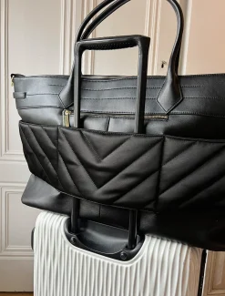 Fashion Belle & Bloom Meet Me in Paris Weekender Bag - Black