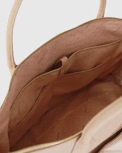 Clearance Belle & Bloom Meet Me in Paris Weekender Bag- Natural