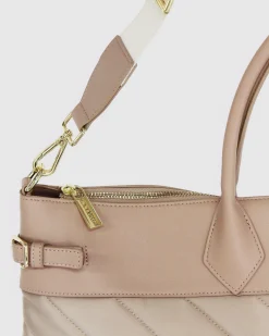 Clearance Belle & Bloom Meet Me in Paris Weekender Bag- Natural