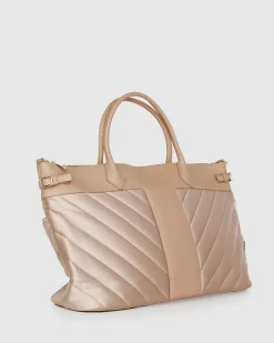 Clearance Belle & Bloom Meet Me in Paris Weekender Bag- Natural