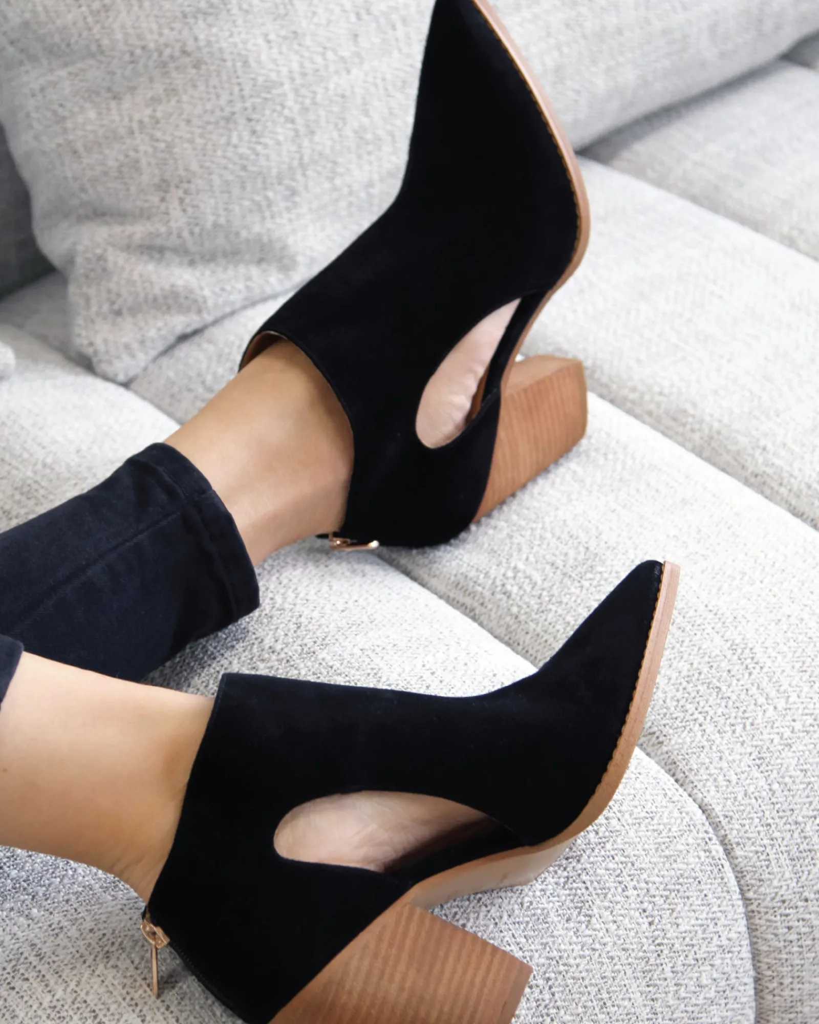 Best Belle & Bloom Midnight Special Suede Ankle Boot - Black