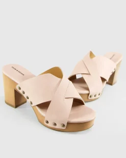 Hot Belle & Bloom Midtown Clog Mule - Blush