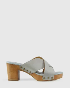 Online Belle & Bloom Midtown Clog Mule - Stonewash Blue StonewashBlue