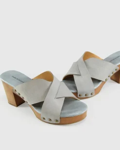 Online Belle & Bloom Midtown Clog Mule - Stonewash Blue StonewashBlue