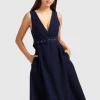 Sale Belle & Bloom Miss Independence Midi Dress - Navy
