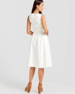 Online Belle & Bloom Miss Independence Midi Dress - Off-White