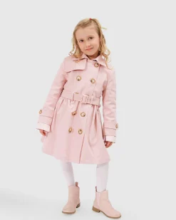 Discount Belle & Bloom Miss Sunshine Trench Coat - Blush Pink BlushPink
