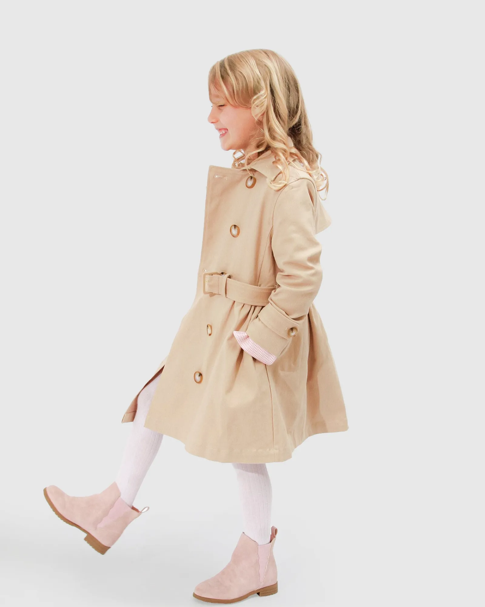Hot Belle & Bloom Miss Sunshine Trench Coat - Camel