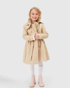 Hot Belle & Bloom Miss Sunshine Trench Coat - Camel