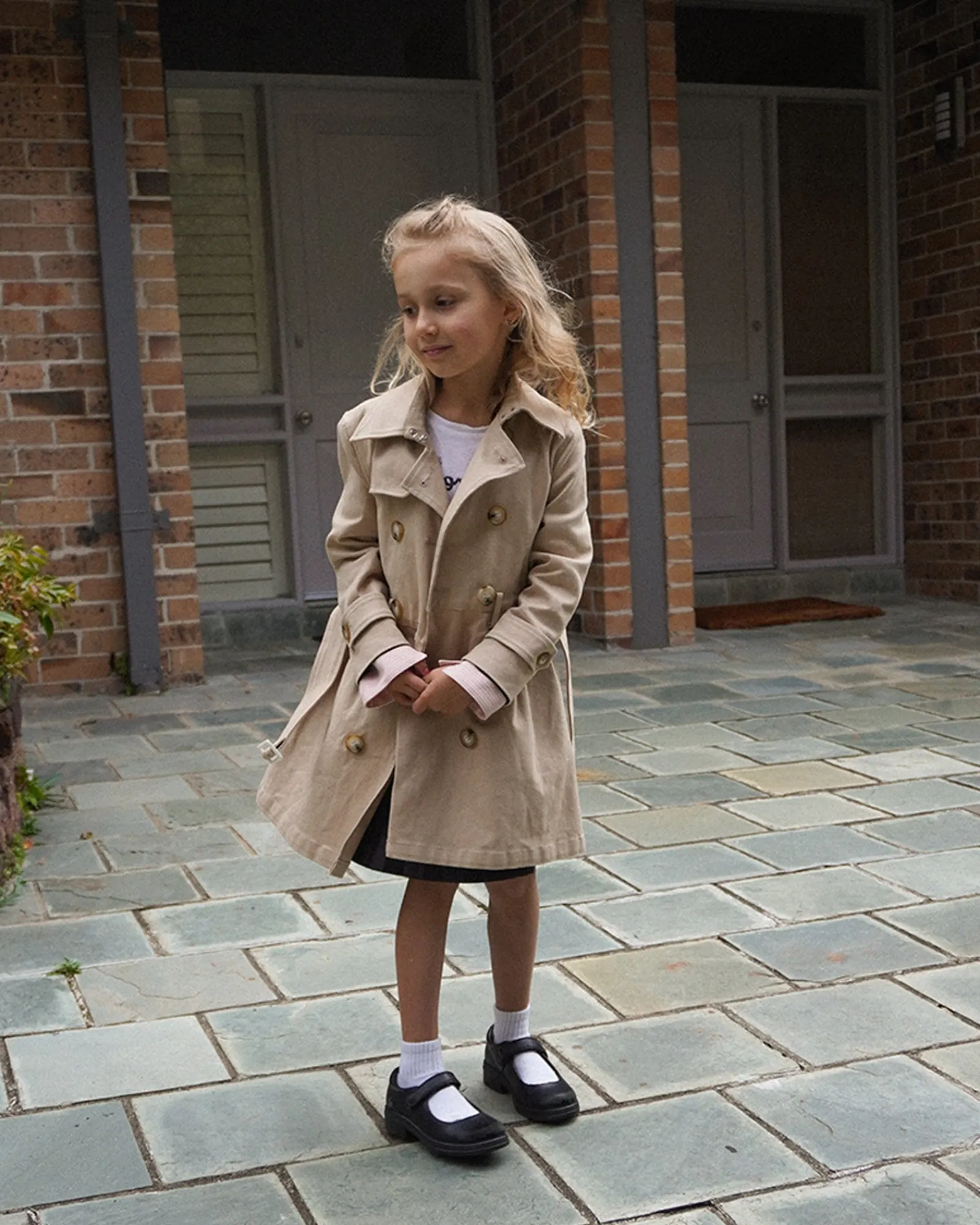 Hot Belle & Bloom Miss Sunshine Trench Coat - Camel