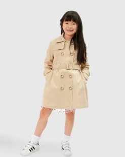 Hot Belle & Bloom Miss Sunshine Trench Coat - Camel