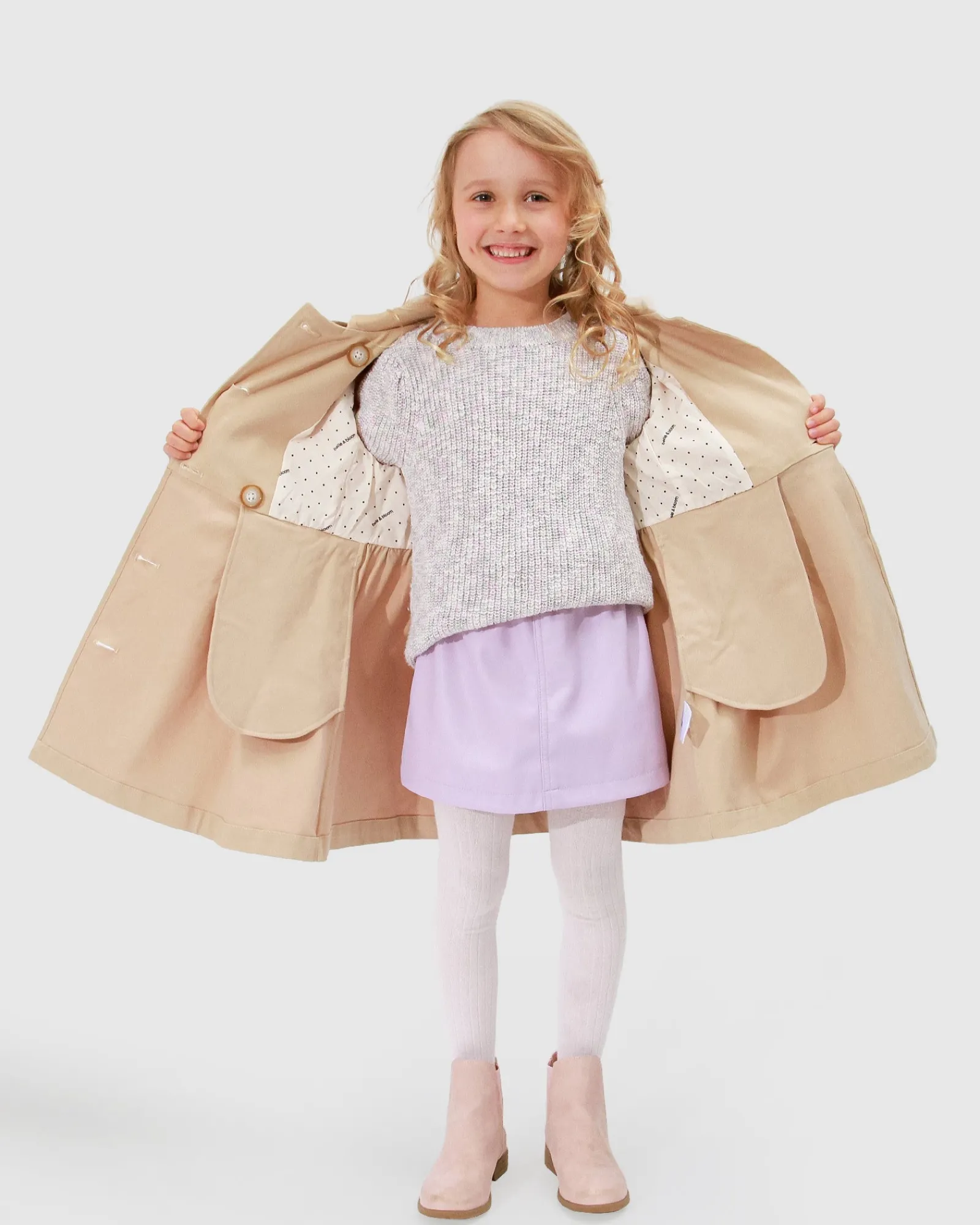 Hot Belle & Bloom Miss Sunshine Trench Coat - Camel