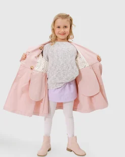 Discount Belle & Bloom Miss Sunshine Trench Coat - Blush Pink BlushPink