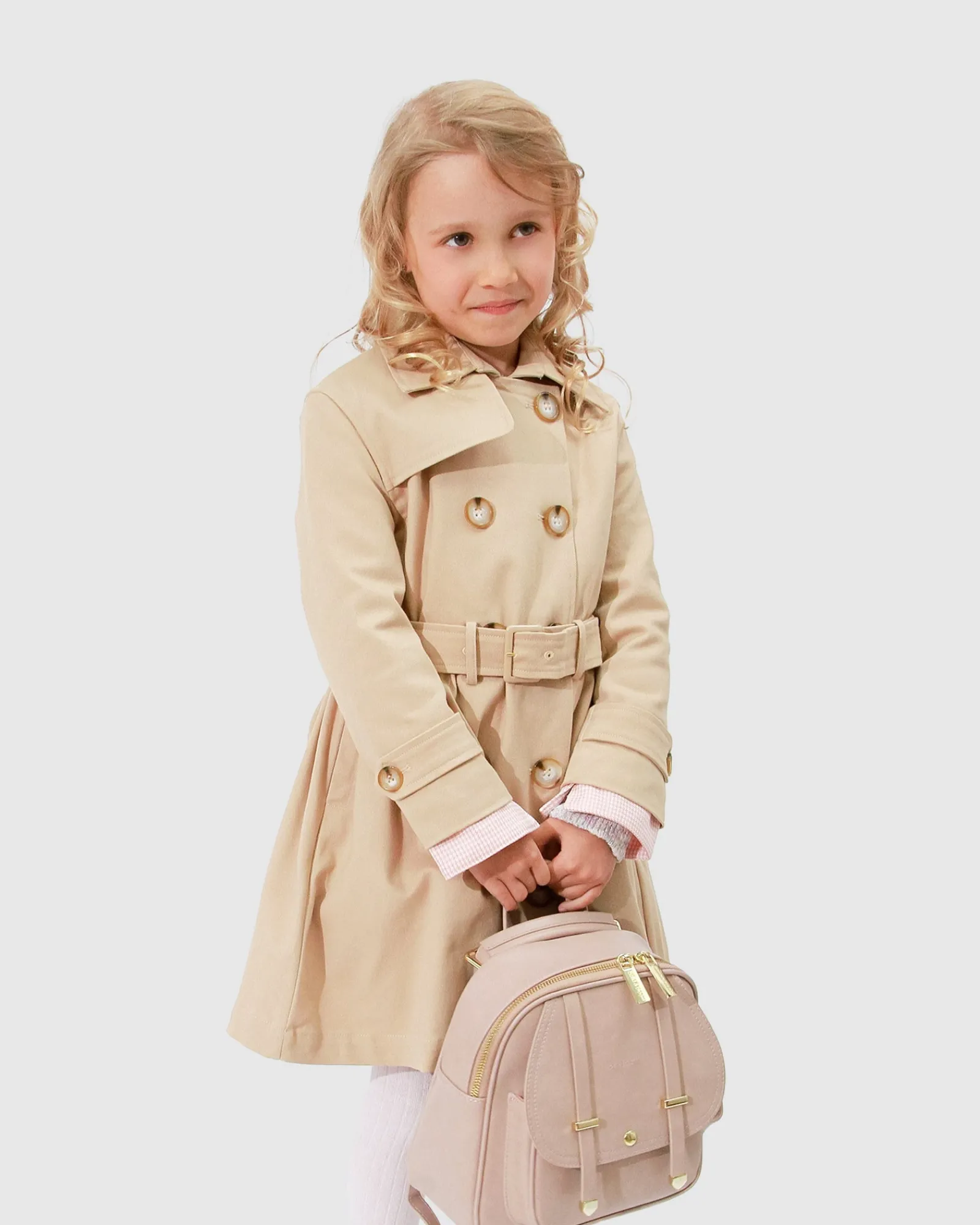 Hot Belle & Bloom Miss Sunshine Trench Coat - Camel