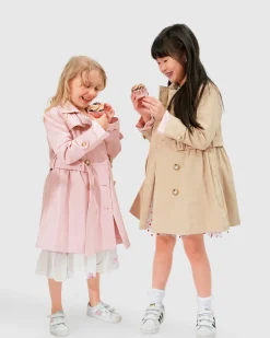 Discount Belle & Bloom Miss Sunshine Trench Coat - Blush Pink BlushPink