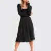 Sale Belle & Bloom Mixed Feeling Reversible Skirt - Black