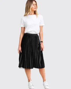 Sale Belle & Bloom Mixed Feeling Reversible Skirt - Black