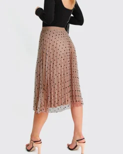 New Belle & Bloom Mixed Feeling Reversible Skirt - Khaki