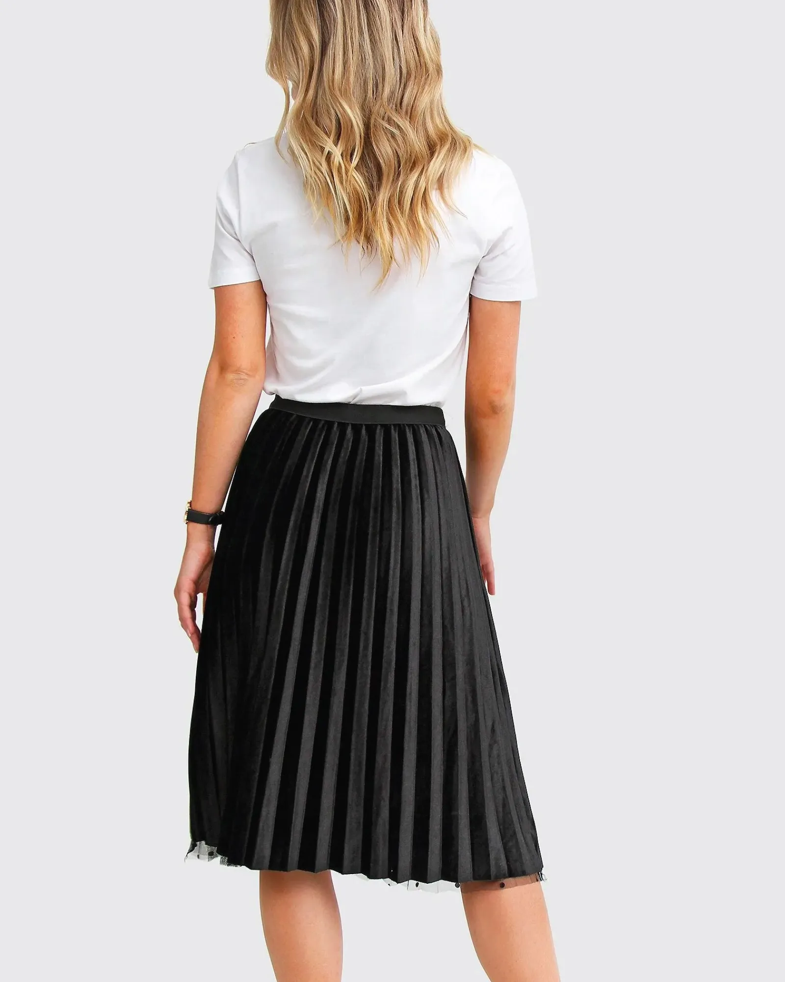 Sale Belle & Bloom Mixed Feeling Reversible Skirt - Black