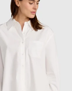 Clearance Belle & Bloom My Girl Oversized Shirt - White