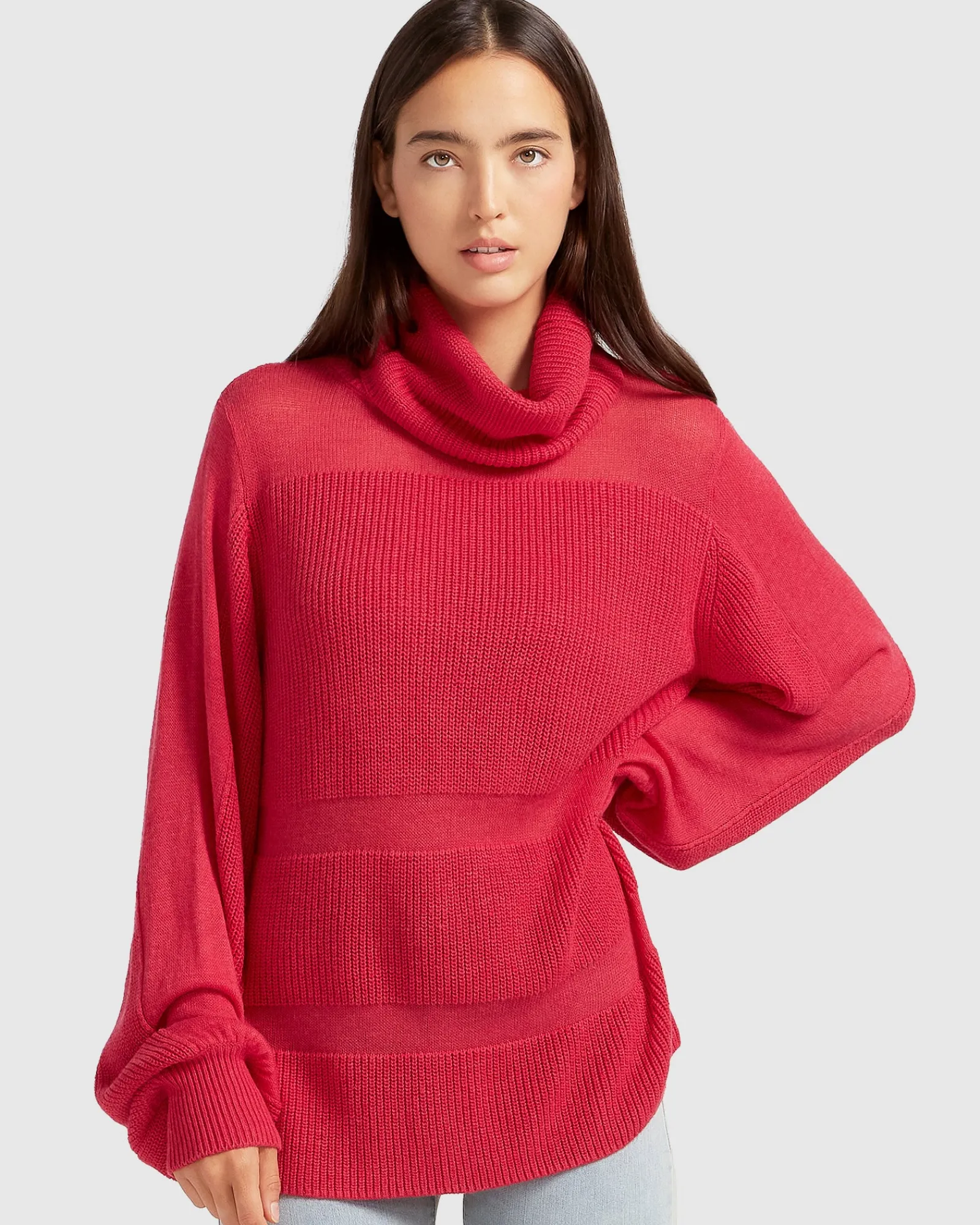 Best Belle & Bloom Nevermind Sheer Panelled Knit - Watermelon
