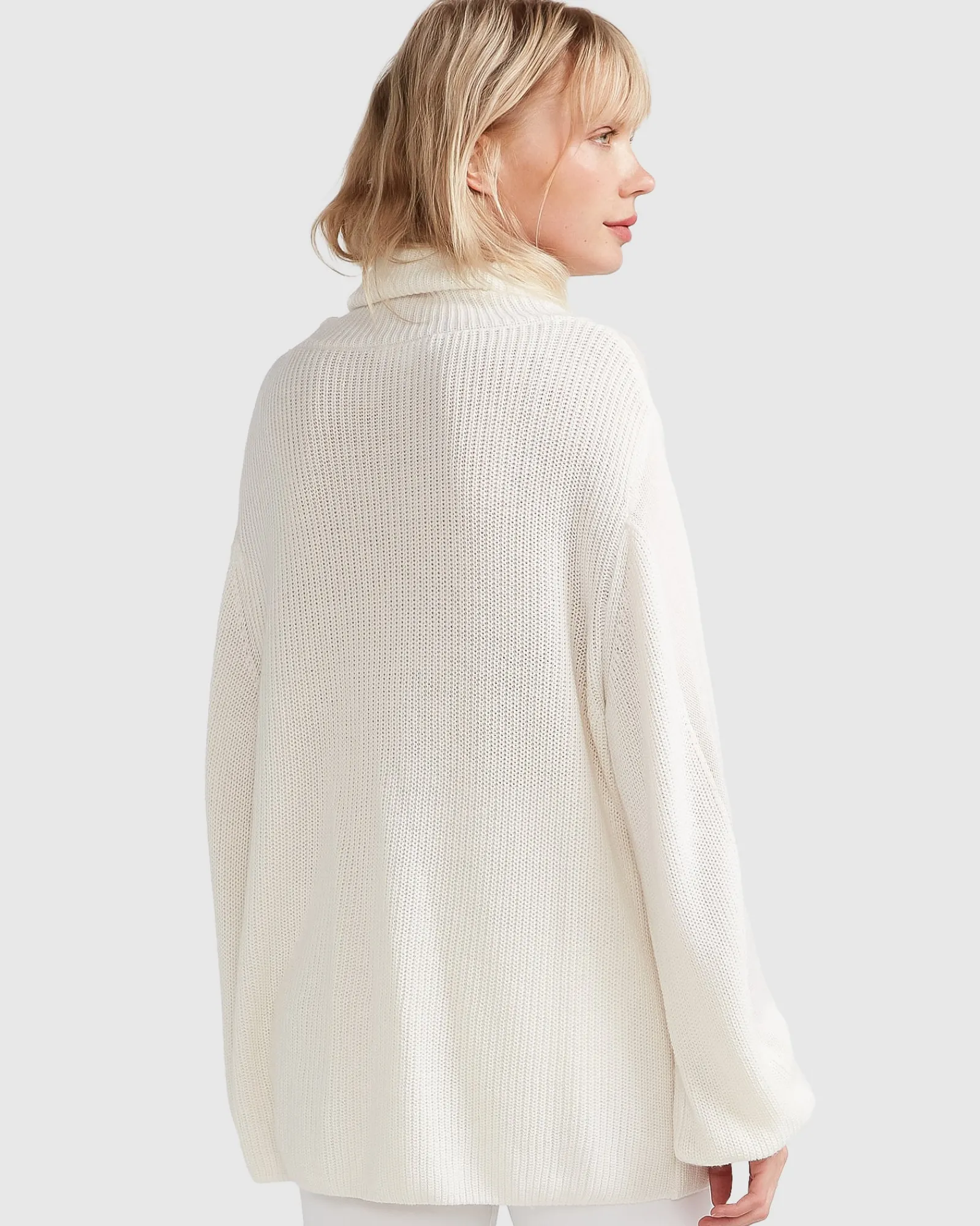 New Belle & Bloom Nevermind Sheer Panelled Knit - Cream