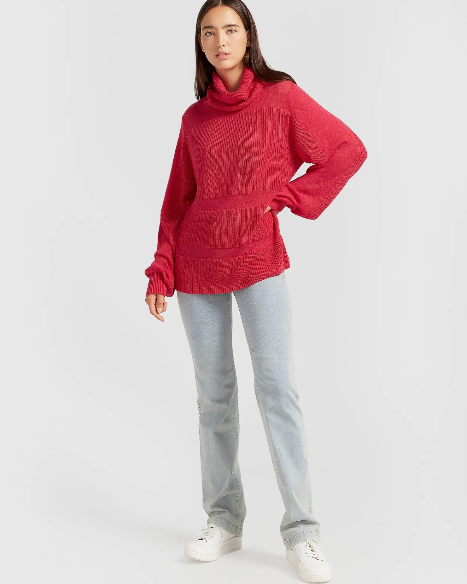 Best Belle & Bloom Nevermind Sheer Panelled Knit - Watermelon