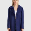 Sale Belle & Bloom NEW FIT Ex-Boyfriend Wool Blend Oversized Jacket - Midnight Blue BoyfriendWoolBlendOversizedJacket-MidnightBlue