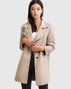 Discount Belle & Bloom NEW FIT Ex-Boyfriend Wool Blend Oversized Jacket - Sand BoyfriendWoolBlendOversizedJacket-Sand