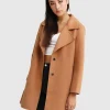 Outlet Belle & Bloom NEW FIT Ex-Boyfriend Wool Blend Oversized Jacket - Camel BoyfriendWoolBlendOversizedJacket-Camel