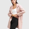 Clearance Belle & Bloom NEW FIT Ex-Boyfriend Wool Blend Oversized Jacket - Blush BoyfriendWoolBlendOversizedJacket-Blush