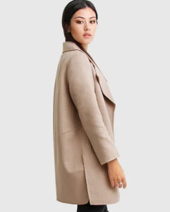 Discount Belle & Bloom NEW FIT Ex-Boyfriend Wool Blend Oversized Jacket - Sand BoyfriendWoolBlendOversizedJacket-Sand