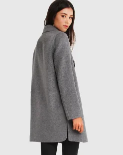 Best Belle & Bloom NEW FIT Ex-Boyfriend Wool Blend Oversized Jacket - Dark Grey BoyfriendWoolBlendOversizedJacket-DarkGrey