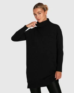 Discount Belle & Bloom Nothing Compares Knit Dress - Black