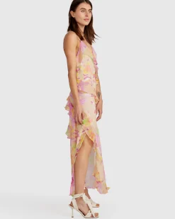 Outlet Belle & Bloom Ocean Eyes Limited Edition SILK Maxi Dress - Floral