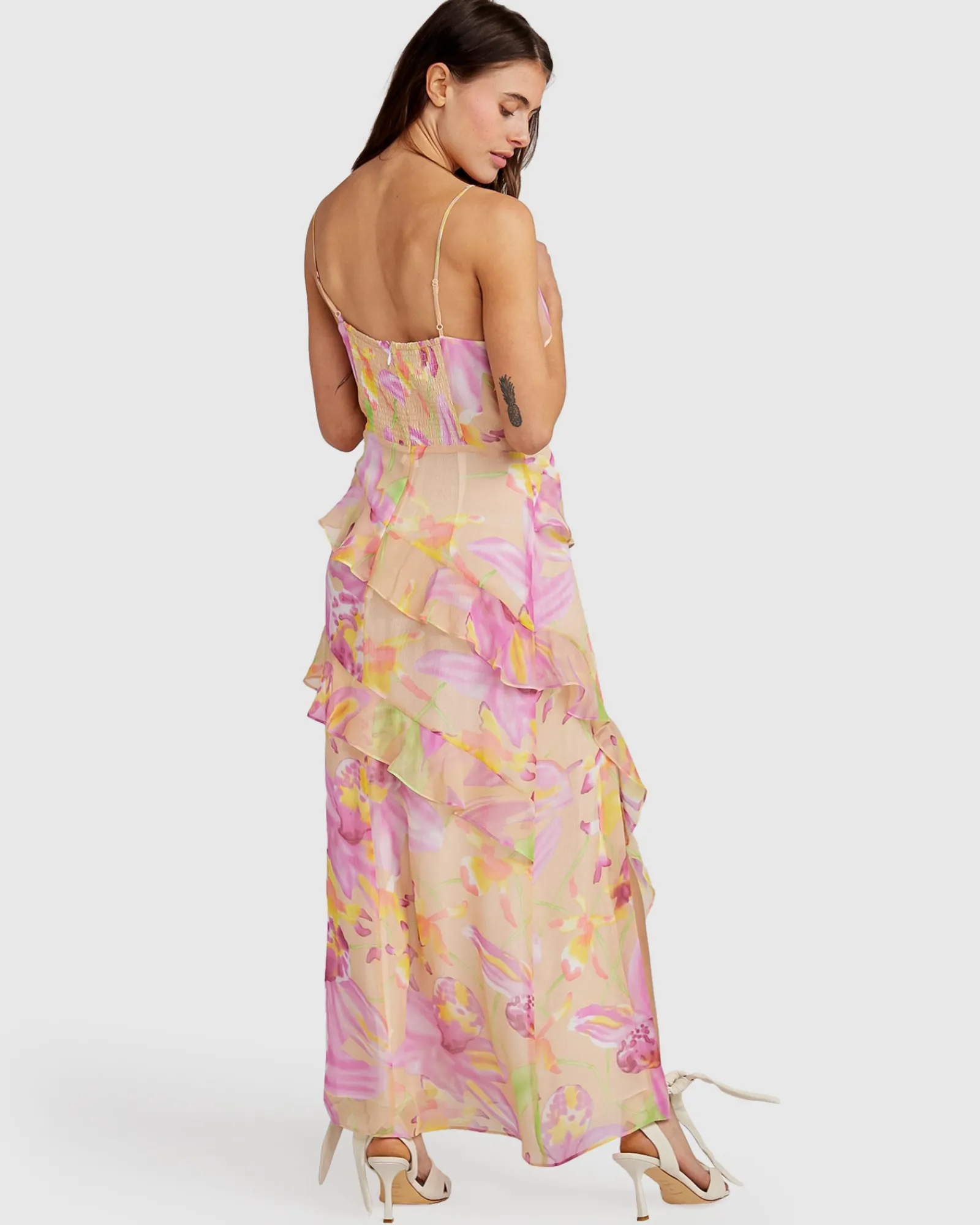 Outlet Belle & Bloom Ocean Eyes Limited Edition SILK Maxi Dress - Floral