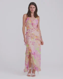 Outlet Belle & Bloom Ocean Eyes Limited Edition SILK Maxi Dress - Floral