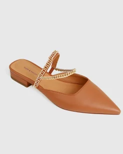 Hot Belle & Bloom On The Go Leather Flat - Camel