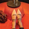 Hot Belle & Bloom On The Go Leather Flat - Nude