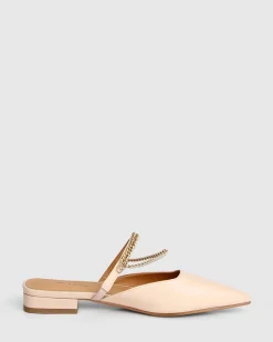 Hot Belle & Bloom On The Go Leather Flat - Nude