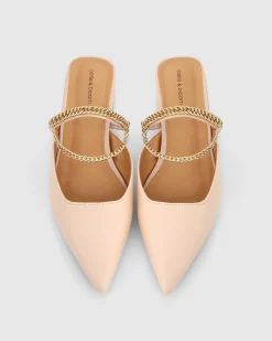 Hot Belle & Bloom On The Go Leather Flat - Nude