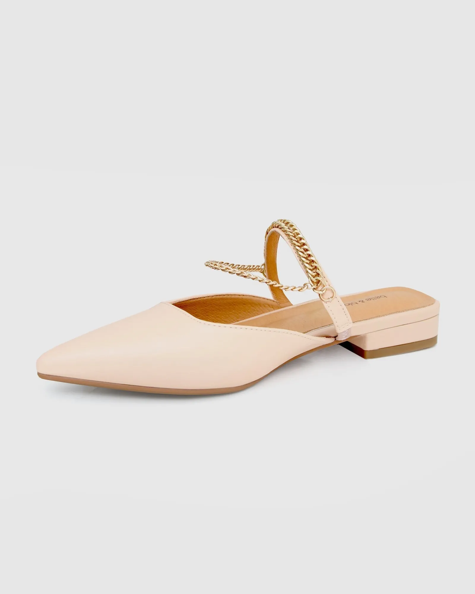 Hot Belle & Bloom On The Go Leather Flat - Nude